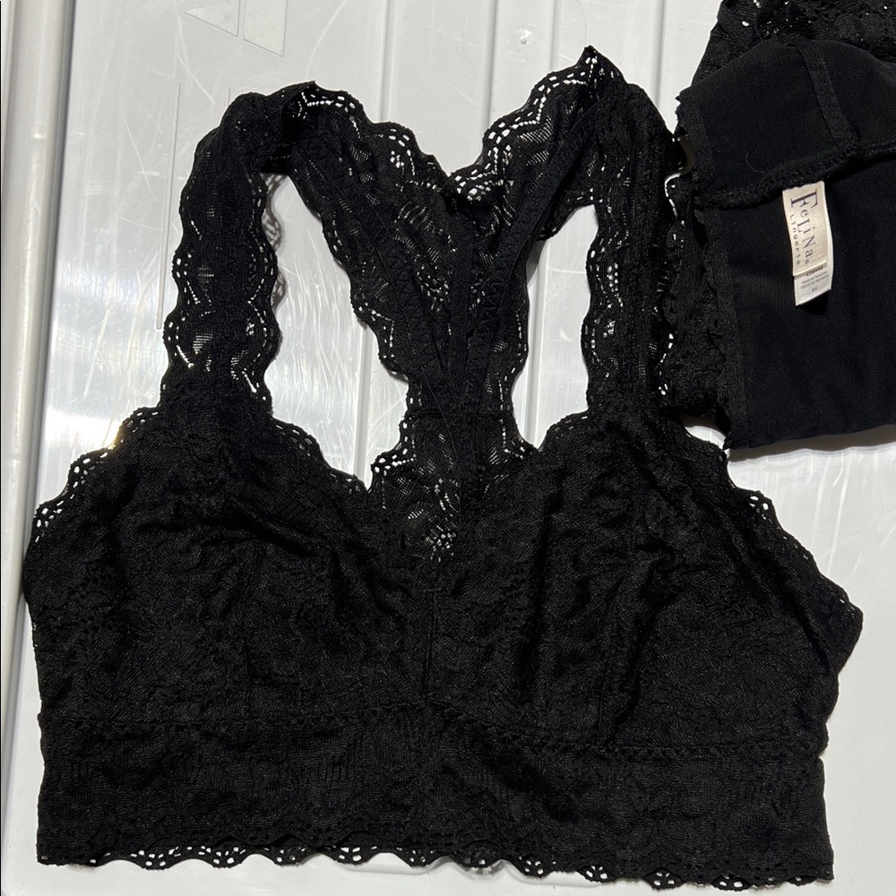 Felina Black Lace Bralette